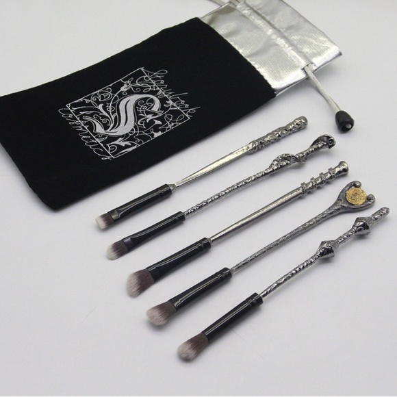 Makeup New 5pc Harry Potter Wand Makeup Brush Set Wpouch Poshmark